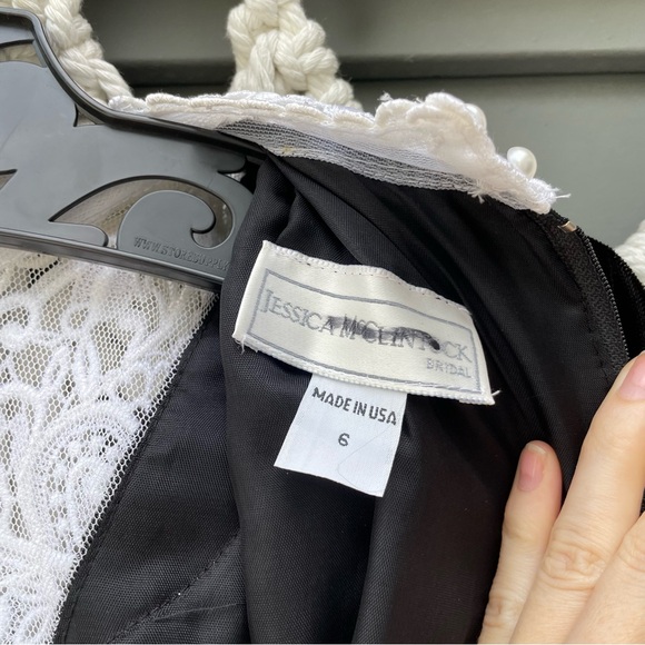 Vintage Jessica McClintock Wednesday Adam’s Wedding Gown Dress - Picture 4 of 15